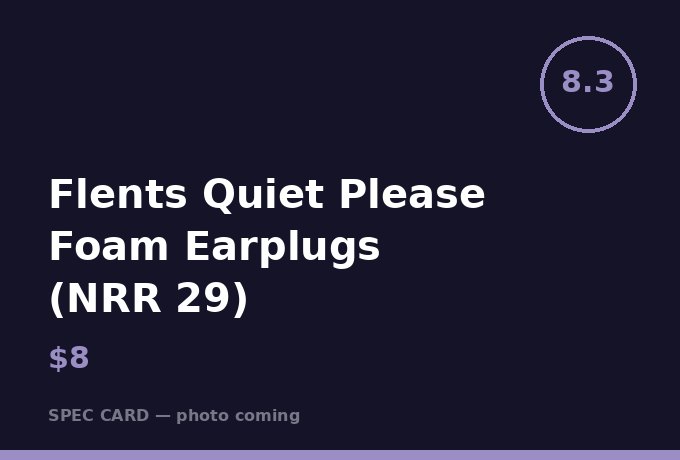 Flents Quiet Please Foam Earplugs (NRR 29)