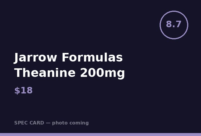 Jarrow Formulas Theanine 200mg