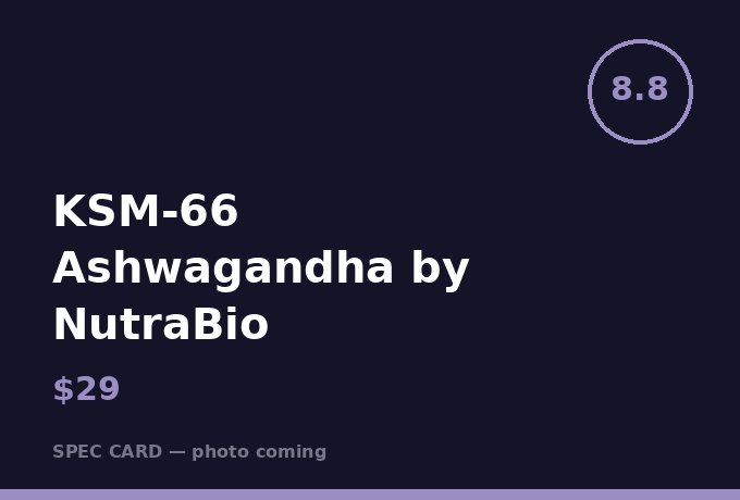 KSM-66 Ashwagandha by NutraBio
