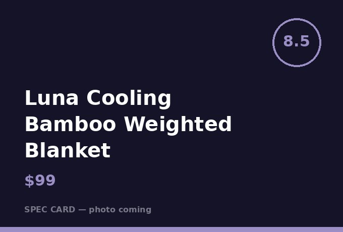 Luna Cooling Bamboo Weighted Blanket