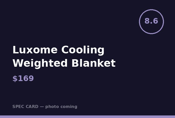 Luxome Cooling Weighted Blanket