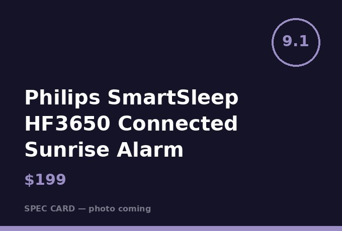 Philips SmartSleep HF3650 Connected Sunrise Alarm