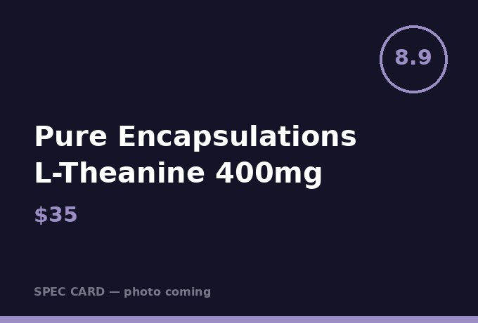 Pure Encapsulations L-Theanine 400mg
