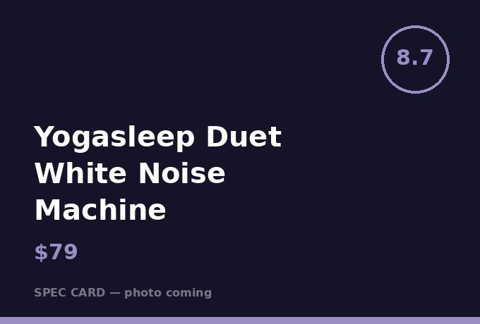 Yogasleep Duet White Noise Machine